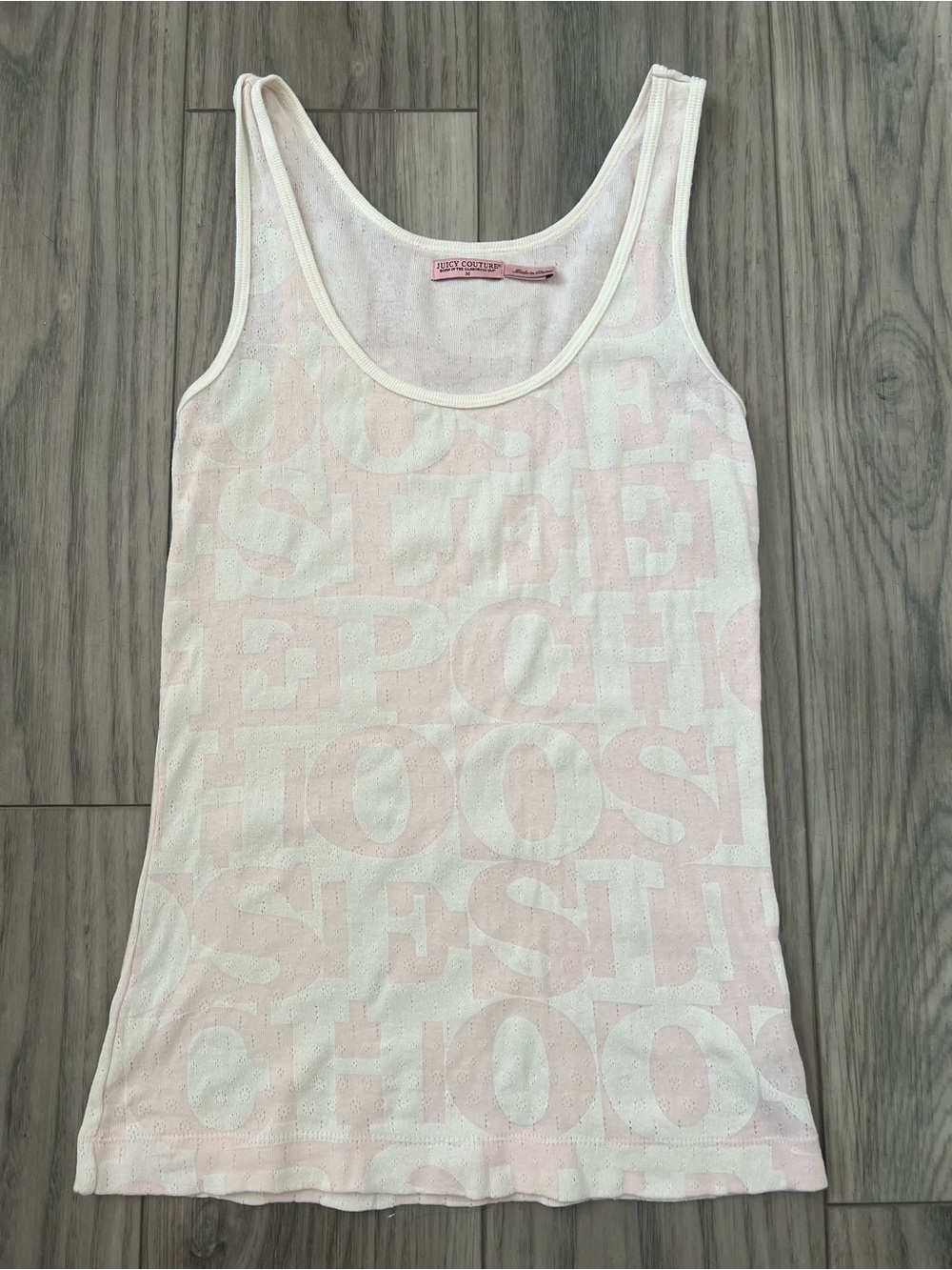 Y2K Juicy Couture Sleepwear Women's Pink Tank Top
